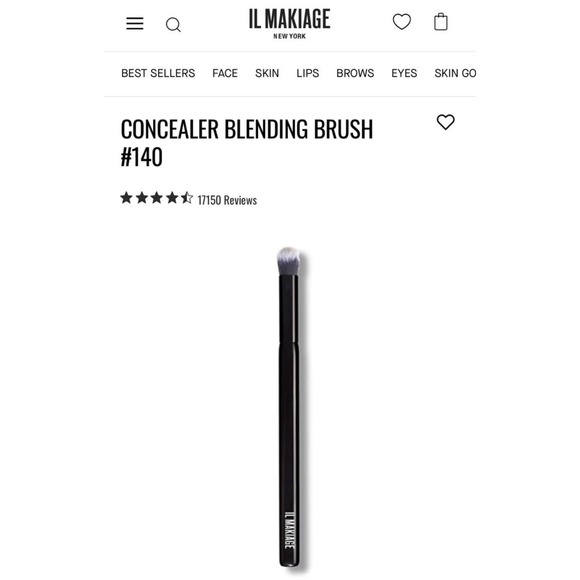 IL MAKIAGE Other - IL Makiage Concealer Blending Brush # 140 - Black - Full Size - New in Box